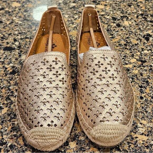 Patricia Nash Elena Espadrille Women's Flats Pale Gold - Size 8 - Picture 2 of 13